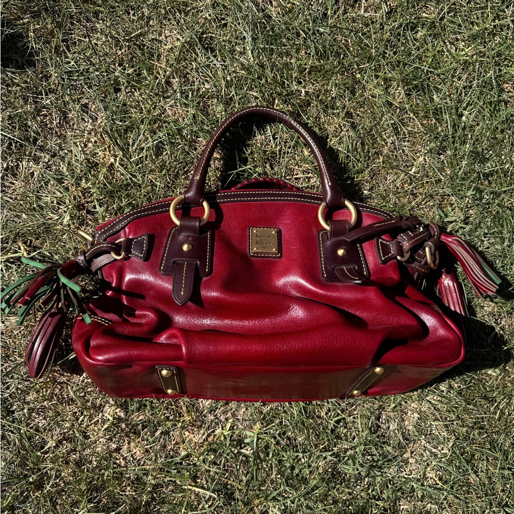 Dooney & Bourke Elegant Red Leather Handbag